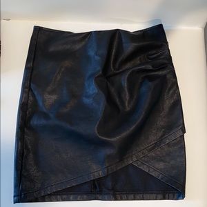 Faux Leather Skirt